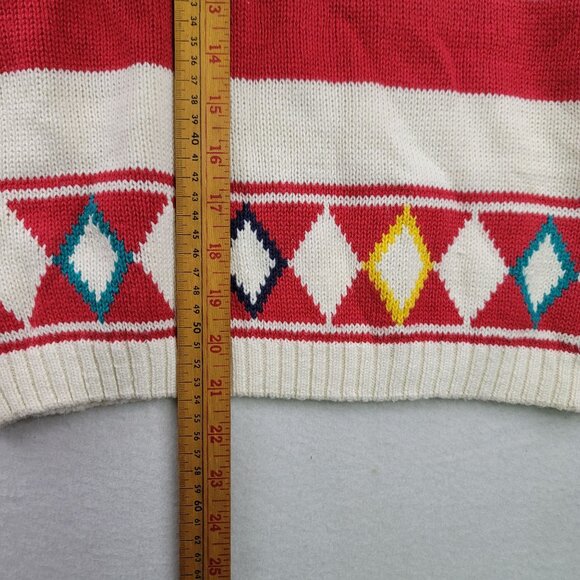 Vintage Deadstock Lord Isaacs Striped Short-Sleeve Sweater M Ramie Cotton Blend - Picture 9 of 9